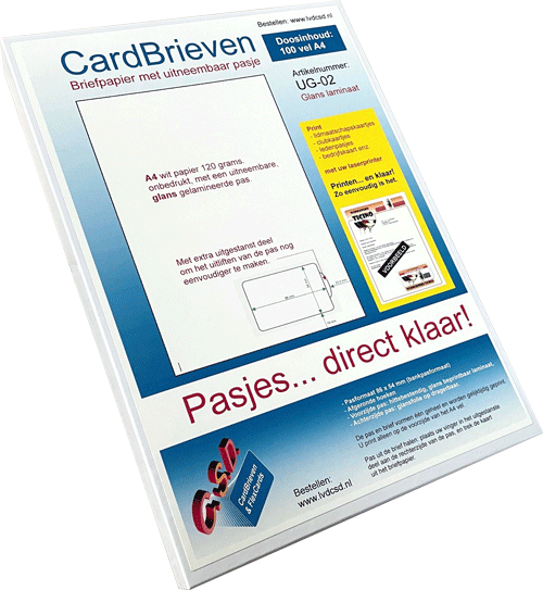 CardBrieven met uitliftpas