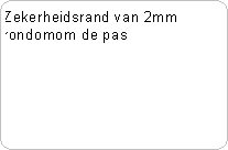 Pasje met zekerheidsrand