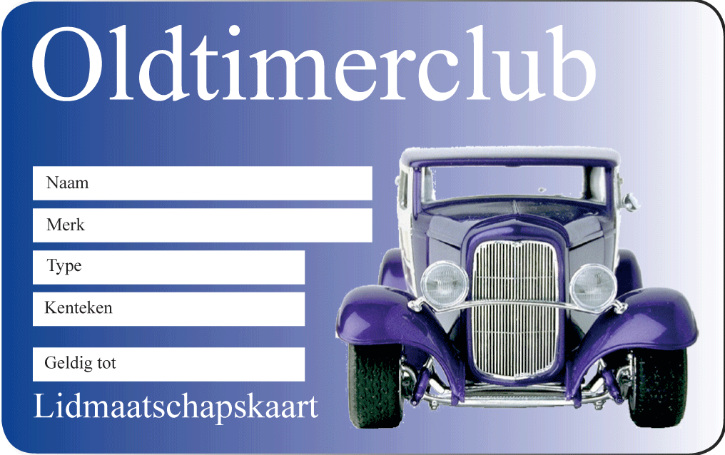 Ledenkaart oldtimer club